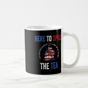 Hier, um den Tee Spill 4. Juli Us Patriotic Pri Kaffeetasse