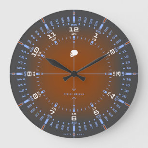 Hier und überall große wanduhr