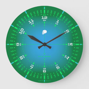 Hier und überall große wanduhr