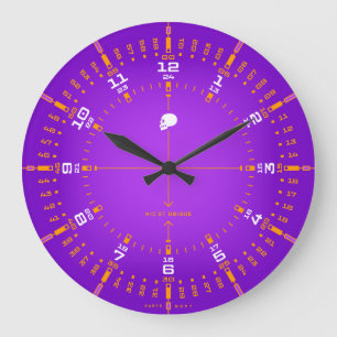 Hier und überall große wanduhr