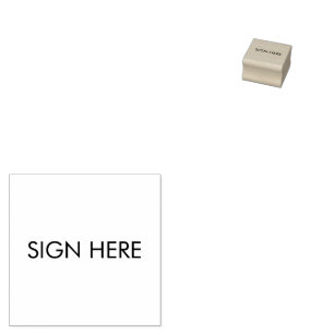HIER UNTERSCHREIBEN Stempel für Dokumente