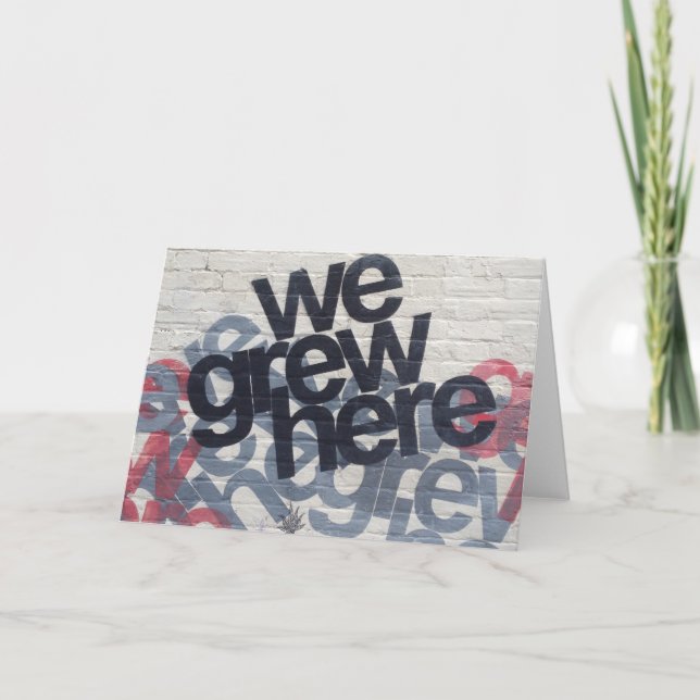 hier wachsen karte (Vorderseite)