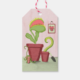 Hier wächst die Liebe: Quirky-Pflanze-Karte Geschenkanhänger