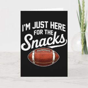 Hier wegen der Snacks American Football lustige Fr Karte
