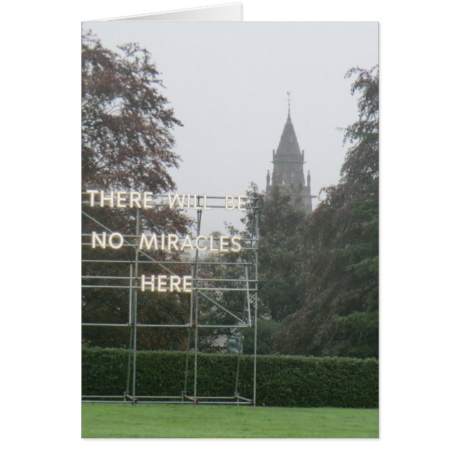 Hier wird es keine Wunder geben - Edinburgh Art (Vorne)