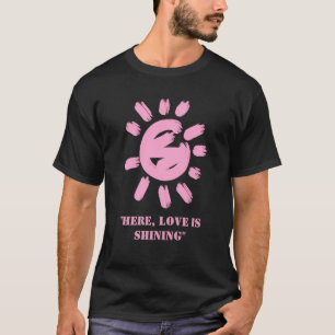 "HIER ZEIGT DIE LIEBE"   Custom Couple Monogram T-Shirt