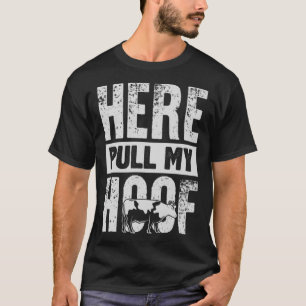 Hier ziehen Sie mir die Hodenkuh zum Farben T-Shirt