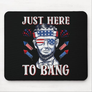 Hier zu Bang Abraham Lincoln 4. Juli Feuerwerk Mousepad