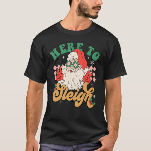 Hier zu Sleigh Cooler Santa Claus Retro Weihnachte T-Shirt