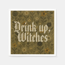 Hier zum "Boos" Drink, Hexen Serviette