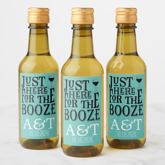 Hier zum Booze Weinetikett (Flaschen)