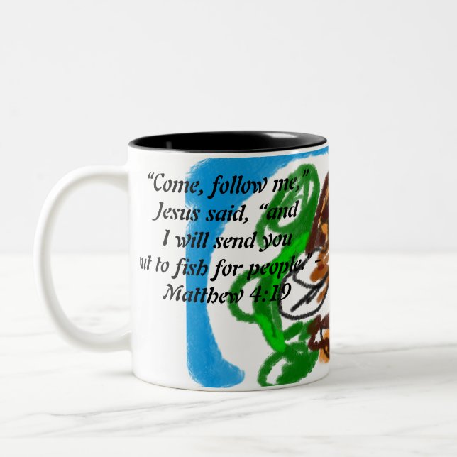 hier zweifarbige tasse (Links)