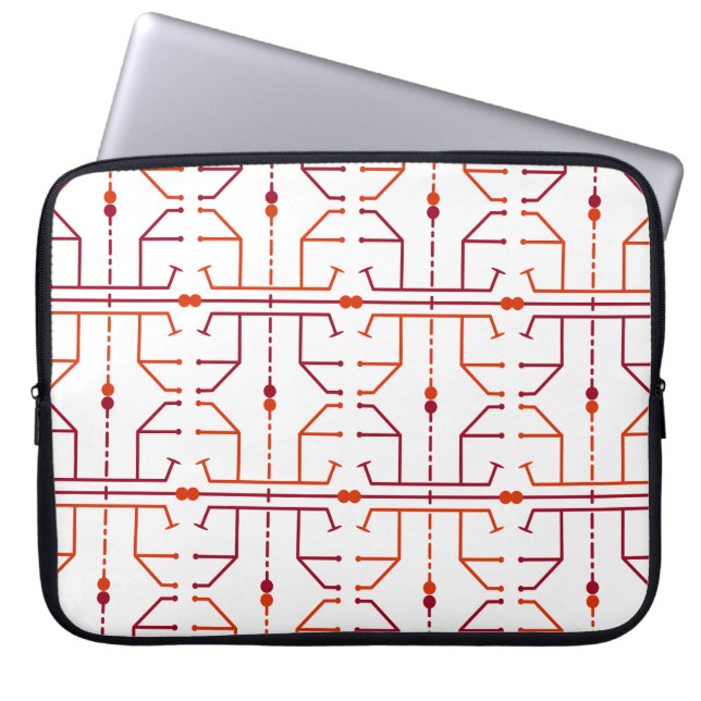 Hieroglyph Abstraktes Muster Laptop-Sieb 15 Zoll Laptopschutzhülle (Vorderseite)
