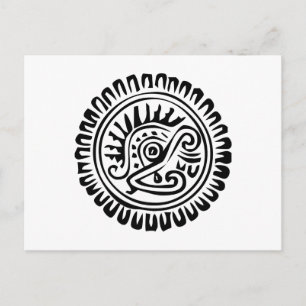 Hieroglyph (Maya) Postkarte