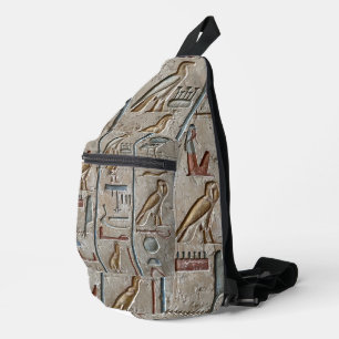 Hieroglyphe Altägyptische Sprache Eingravierter Te Crossbody Bag