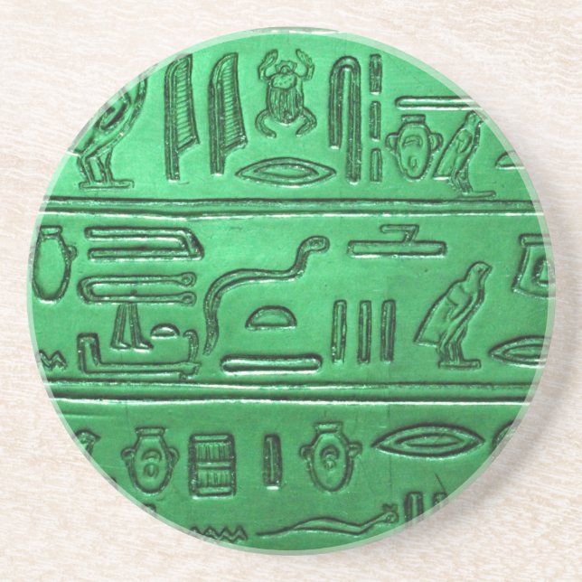 Hieroglyphen 2014-1024 getränkeuntersetzer (Vorne)