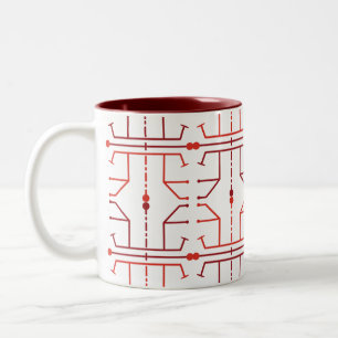 Hieroglyphen Abstract Pattern Tasse