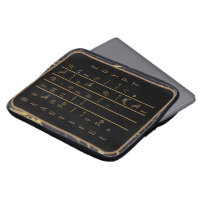 Hieroglyphen Schönes Ägypten Schwarz-Gold-Rahmen