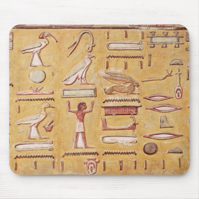 Hieroglyphen, vom Grab von Seti I Mousepad (Vorne)