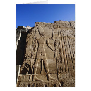 Hiéroglyphes anciens sur le mur, Temple de Karnak,