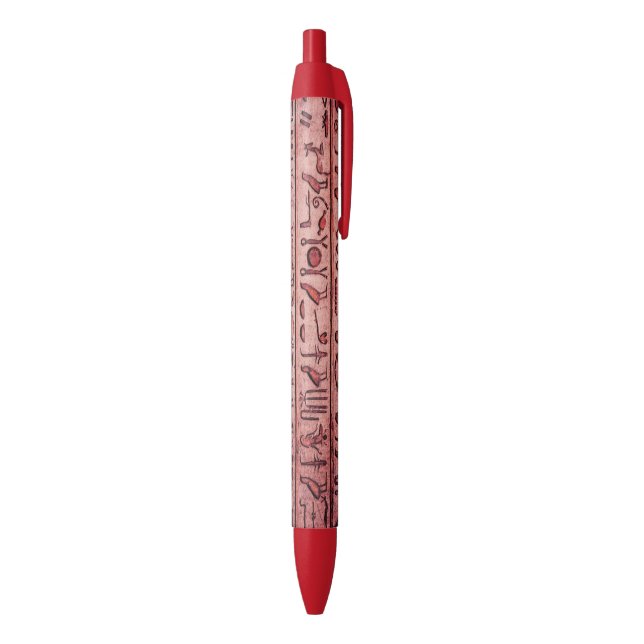 Hiéroglyphes égyptiens antiques Stylo rouge (Bas (Vertical))