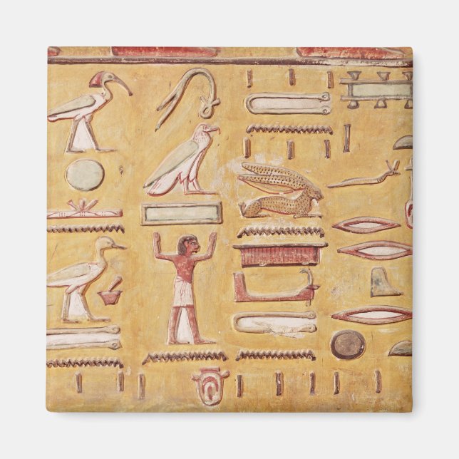 Hieroglyphics, aus dem Grab von Seti I Magnet (Vorne)