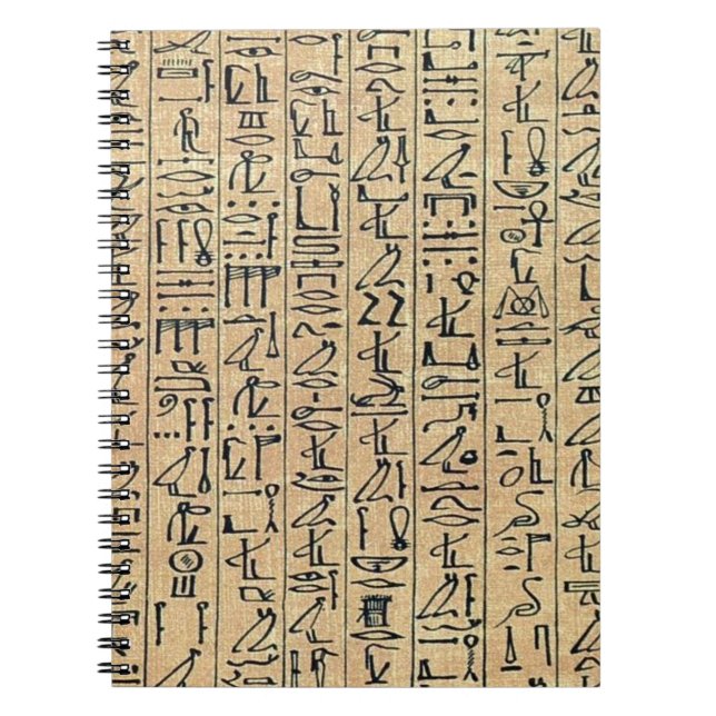 Hieroglyphics Notebook Notizblock (Vorderseite)