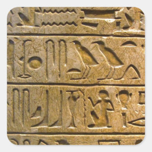 Hieroglyphics Quadratischer Aufkleber