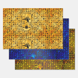 Hieroglyphics-Sampler Geschenkpapier Set