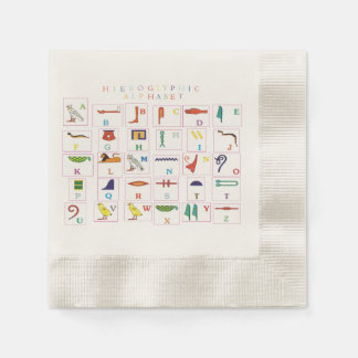 Hieroglyphisch Alphabet Serviette