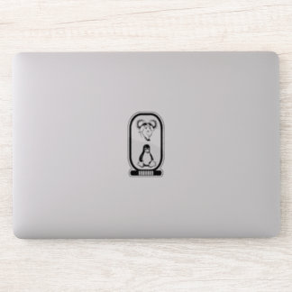 Hieroglyphische Schrift von GNU Linux Aufkleber