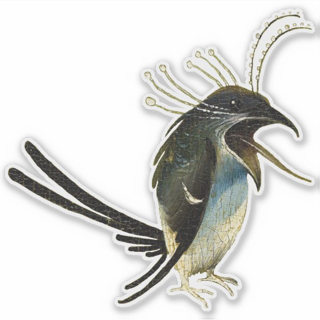 Hieronymus Bosch Bird Vinyl Sticker (Vorderseite)