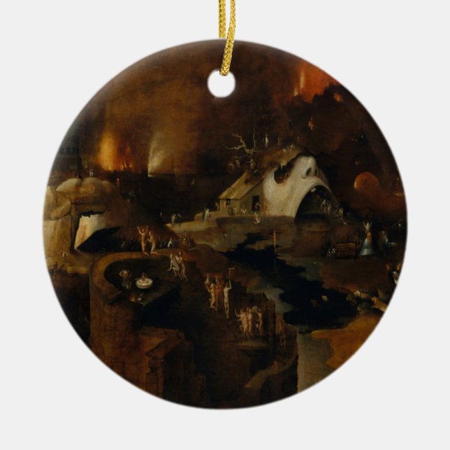 Hieronymus Bosch - Chrisist Descent Into Hell Keramik Ornament (Vorne)