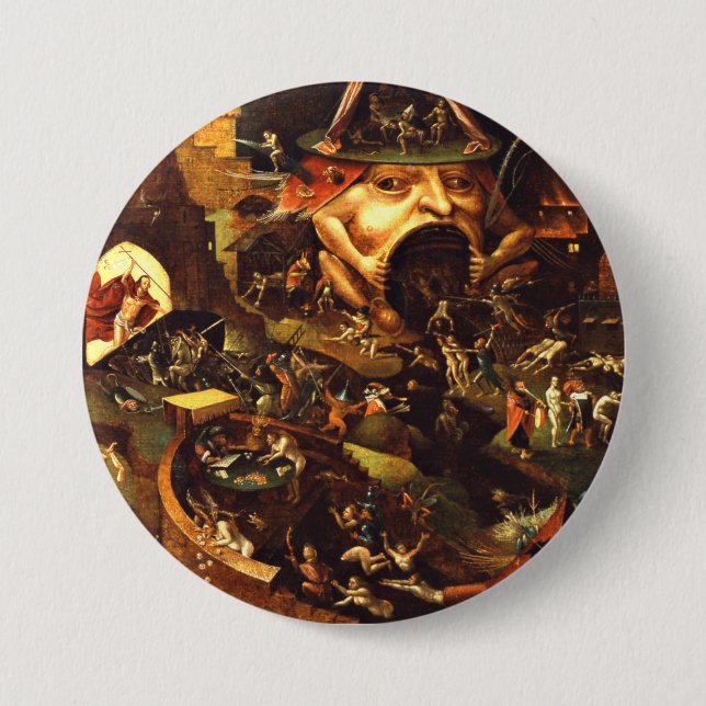 Hieronymus Bosch Christ in Limbo Button (Vorderseite)