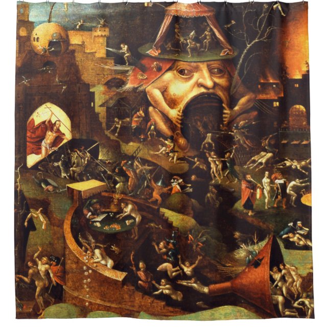 Hieronymus Bosch Christ in Limbo Duschvorhang (Vorderseite)