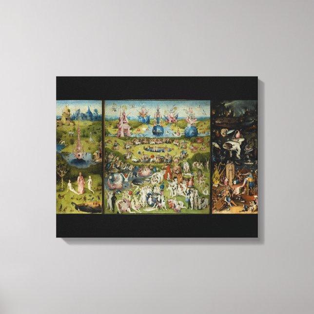 Hieronymus Bosch Der Garten Gestrickte Canvas Prin Leinwanddruck (Vorderseite)