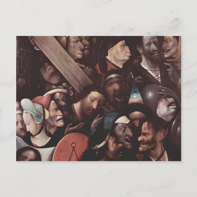 Hieronymus Bosch - Die Führung des Kreuzes Postkarte (Vorderseite)
