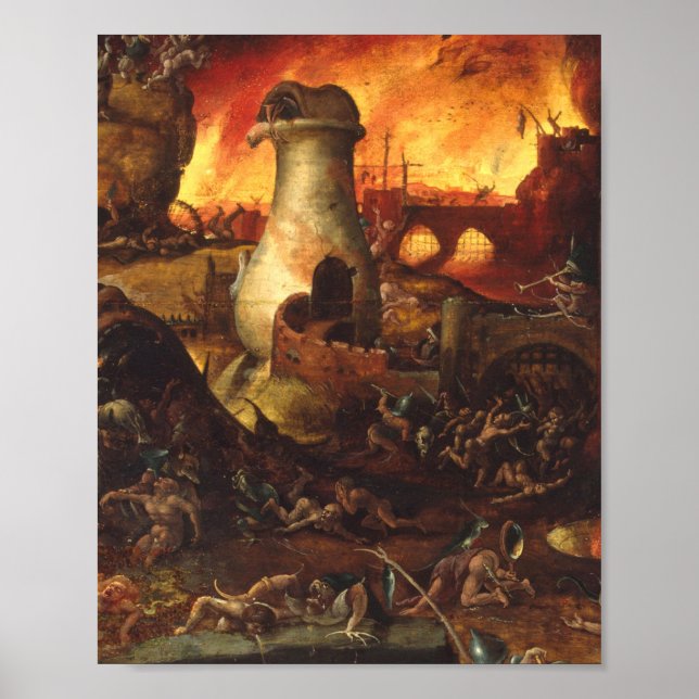Hieronymus Bosch - Hell Poster (Vorne)