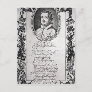 Hieronymus Frescobaldi, graviert durch Christlich Postkarte