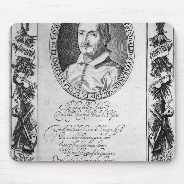 Hieronymus Frescobaldi, graviert durch Mousepad (Vorne)