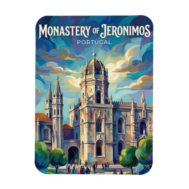 Hieronymuskloster Portugal Magnet (Vertikal)
