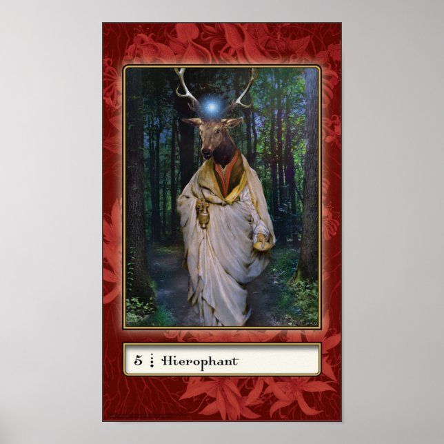 Hierophant Tarot Card Poster (Vorne)