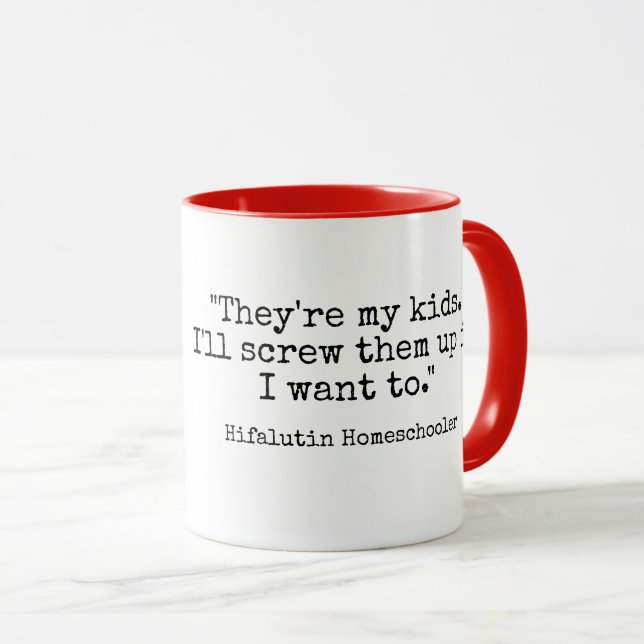Hifalutin Homeschool Tasse (VorderseiteRechts)
