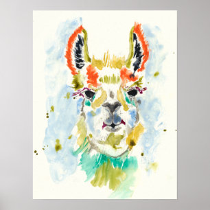 Hifi Llama - Portrait Poster