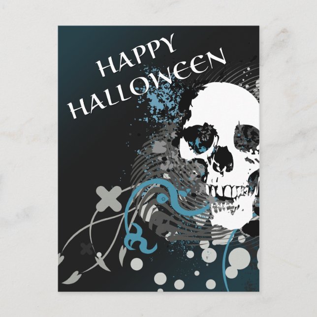 Hifi-Schädel Postkarte (Vorderseite)