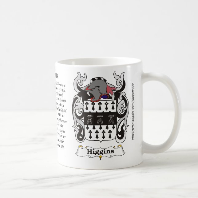 Higgins Familien-Wappen Tasse (Rechts)