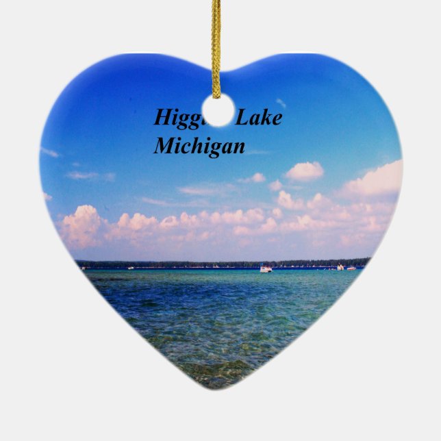 Higgins Michigansee Keramik Ornament (Hinten)