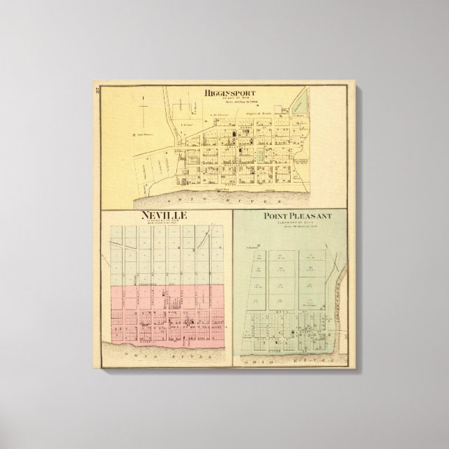 Higginsport, Ohio Leinwanddruck (Vorderseite)