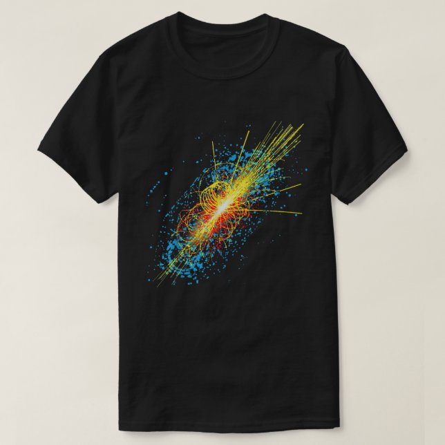 Higgs Boson Quantum Particle Collision Art T-Shirt (Design vorne)