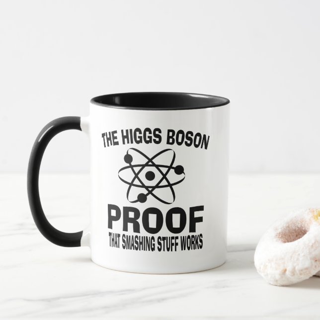 Higgs Boson Smashing Stuff Works Tasse (Mit Donut)